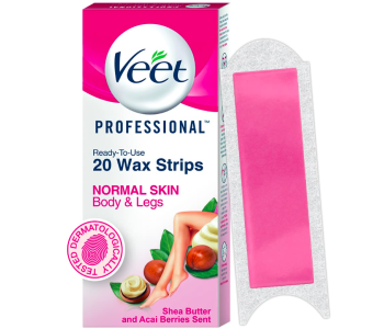 VEET HAIR REMOVAL WAX STRIPS NORMAL SKIN